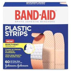 Johnson & Johnson Plastic Band Aid 60ct 3/4x 3inch